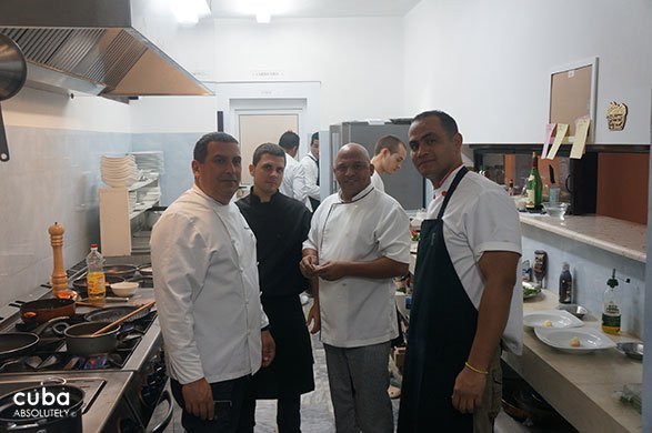 Group of chefs in a kitchen © Cuba Absolutely, 2014