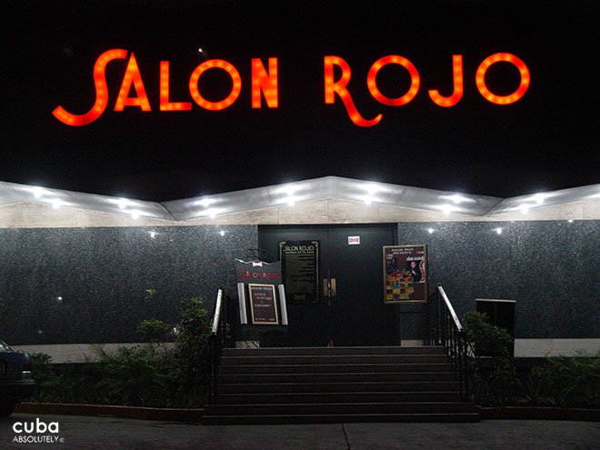 sign of salon rojo night club © Cuba Absolutely, 2014