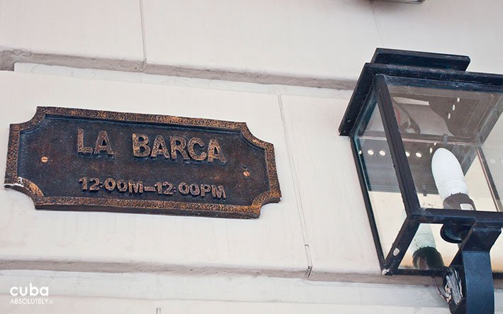 La Barca restaurant sign © Cuba Absolutely, 2014