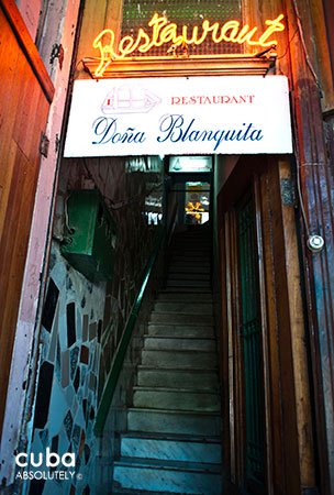 Doña Blanquita restaurant in Old Havana© Cuba Absolutely, 2014