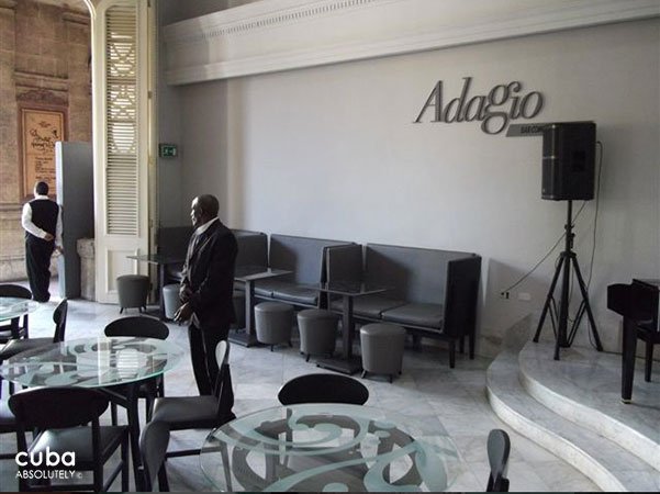 Adagio restaurant in Old Havana, decorated in black and white  © Cuba Absolutely, 2014