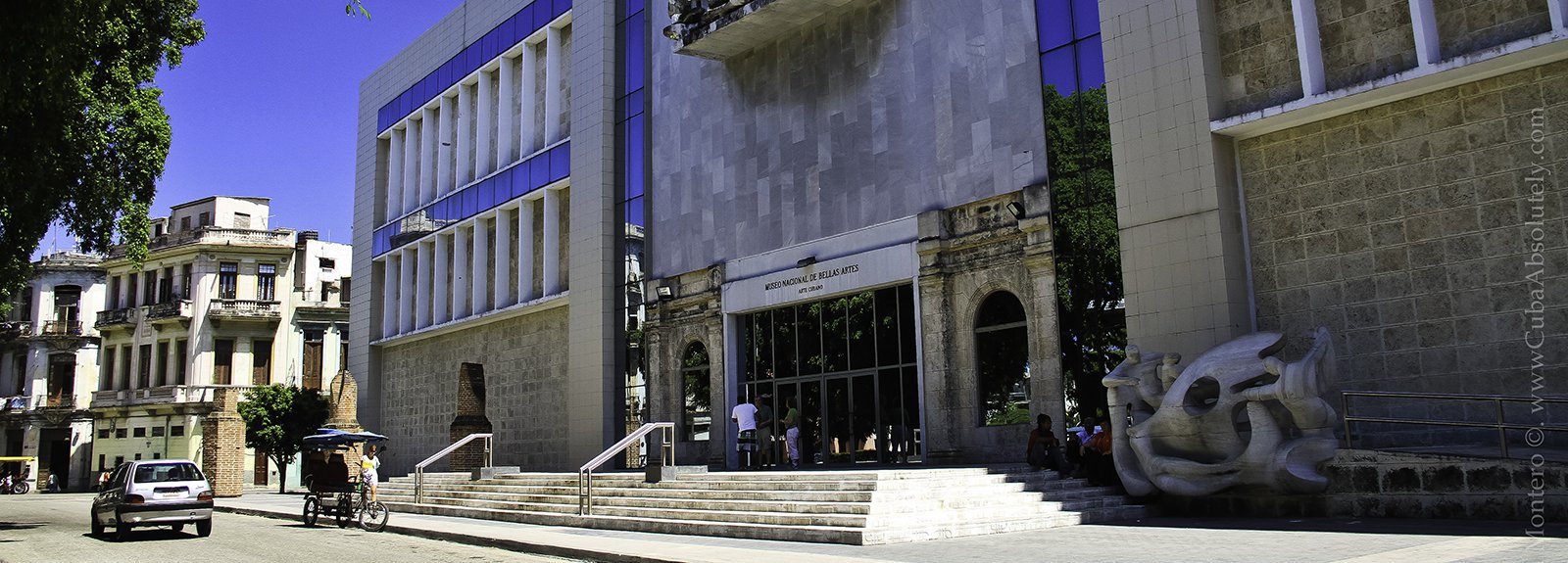 Entrance to the museum of cuban art